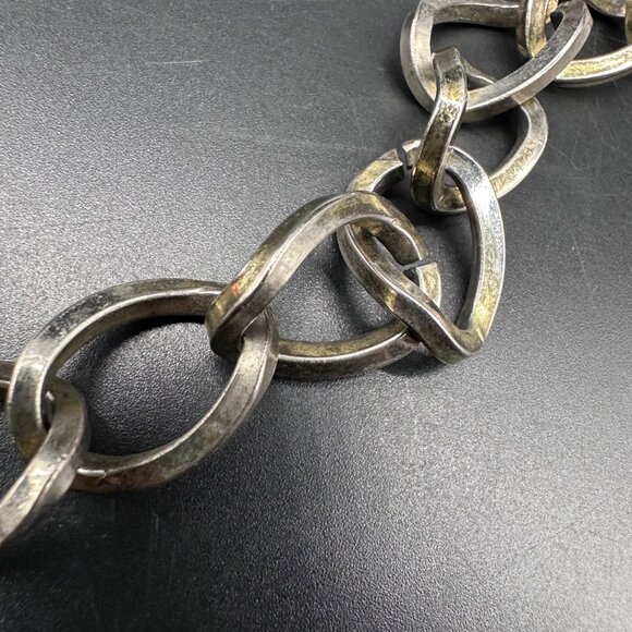 Vintage Adjustable Coin Chain Belt George Washington Charm Metal Statement Acces main image 8